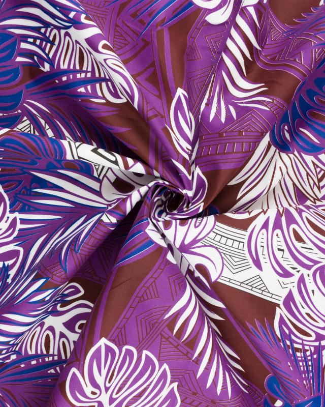 Polynesian fabric HAU Purple - Tissushop